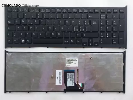 IT итальянская клавиатура для SONY PCG-71613L VPCCB VPCCB15FD VPCCB22FD черная с подсветкой и рамкой клавиатуры IT макет