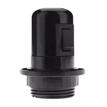 IWHD DIY Douille Ampoule E27 Патрон лампы с переключателем 4A, 250 В Черный цвет Монтаж E27 Патрон лампы