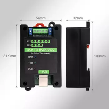 Изолированный преобразователь промышленного класса USB в RS485/422, адаптер USB в RS485, высокое качество