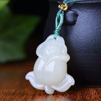 Изысканный кулон Hetian из Нефритовой розы, ювелирные изделия 3009 #