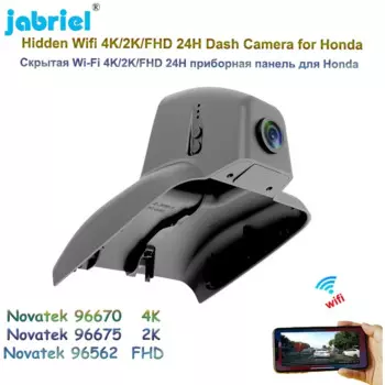 Jabriel Auto Wi-Fi 4K 2K Автомобильный видеорегистратор Ultra HD 2160P Видеорегистратор 24H Видеокамера для Honda AVANCIER URV UR-V 2017 2018 2019