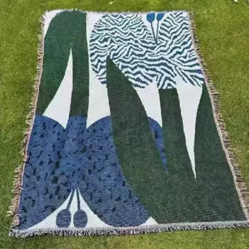 Jacquard плед из полиэстера