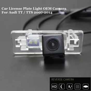 JanDeNing HD CCD Автомобильная камера заднего вида для парковки/резервная камера заднего вида/освесветильник номерного знака OEM водонепроницаемый для Audi TT / TTS 2007-2014