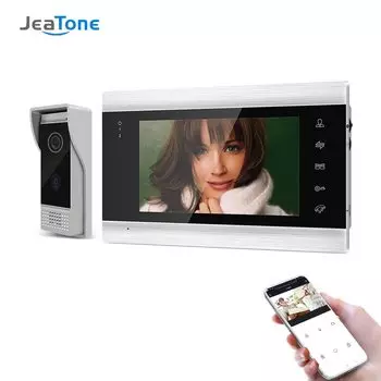 Jeatone 7-дюймовый WiFi видеодомофон