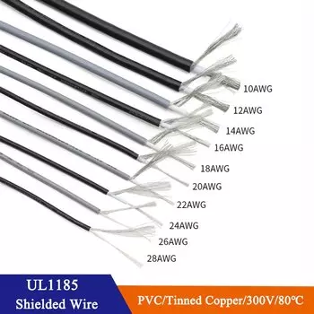 Экранированные медные провода UL1185 28-10 AWG