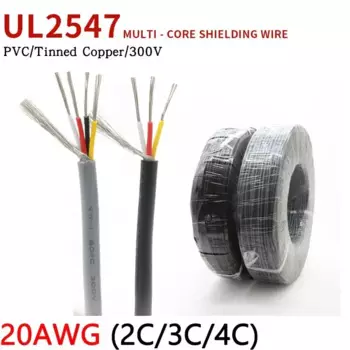 Экранированный провод из меди 20AWG UL2547