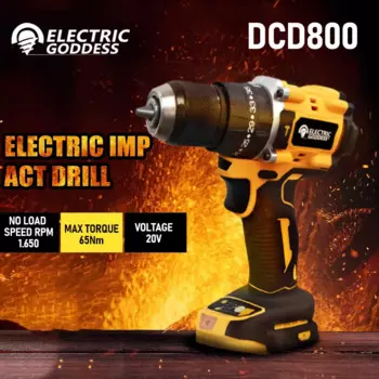Электрическая бесщеточная Ударная дрель DCD800, 65 нм, аккумуляторная электрическая отвертка «сделай сам», электроинструмент для Dewalt с батареей 20 в