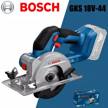 Электрическая циркулярная пила BOSCH GKS 18V-44, 18 в, бесщеточная, 125 мм, многоугольный Столярный электроинструмент, режущий станок, электроинструмент