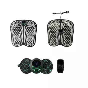 Электрическая массажная подушечка для ног EMS Foot Pad Массажный инструмент EMS Массажный коврик для ног