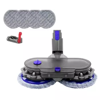 Электрическая Насадка для пылесоса Dyson V7 V8 V11 V10 V15, щетка для сухой и влажной уборки со съемным резервуаром для воды