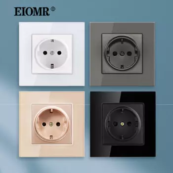 Электрическая розетка EIOMR, европейский стандарт, 16 А, 110-220 В переменного тока