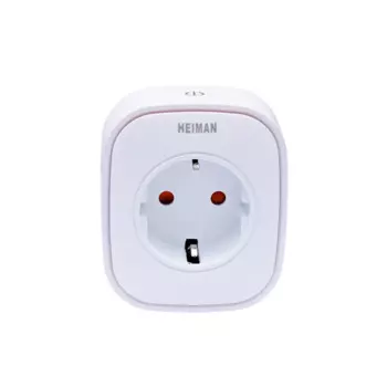 Электрическая розетка Heiman с Wi-Fi, европейский тип, 3000 Вт, Wi-Fi, штепсельная вилка с управлением через приложение, своевременное включение или ff
