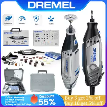 Электрическая шлифовальная машина DREMEL мощностью 120W, мелкая шлифовальная машина, инструмент для вращения с переменной скоростью, профессиональная гравировальная ручка