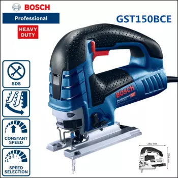 Электрический бесщеточный Лобзик Bosch, многофункциональный лобзик, Портативный Регулируемый деревообрабатывающий Электроинструмент GST 150, лобзик с аккумулятором 780 Вт
