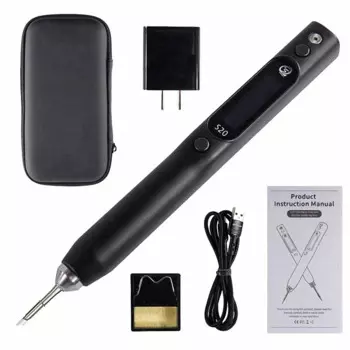 Электрический нано-паяльник S20(K), 0,91 дюйма, OLED, 500 , Поддержка питания PD/QC, совместим с паяльником C115