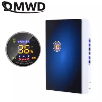 Электрический Осушитель воздуха DWMD, напольный осушитель воздуха, поглощающий влагу аппарат, осушитель воздуха, очиститель 2,2 л, ЕС, США