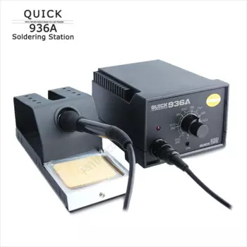 Электрический паяльник QUICK 936A, сварочная станция для ремонта материнской платы, SMD наладочная станция, антистатический паяльник, оригинальный инструмент