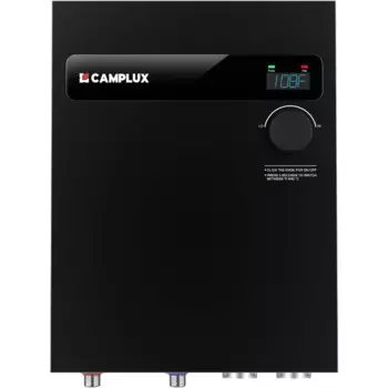 Электрический проточный водонагреватель CAMPLUX 27 кВт 240 В, мгновенный бесконечный водонагреватель TEW27B с цифровым дисплеем, простая установка