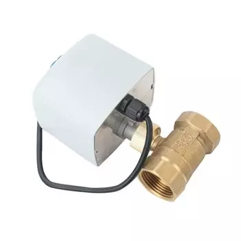 Электрический шаровой кран латунный 1/2", 3/4", 1", 2"