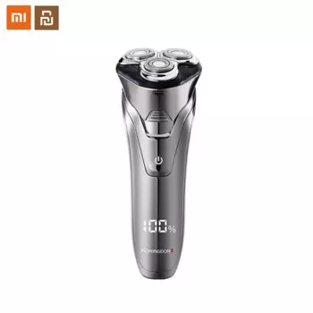 Электробритва Xiaomi Komingdon для мужчин, моющаяся бритва IPX6 с плавающим вращающимся тройным лезвием, перезаряжаемая