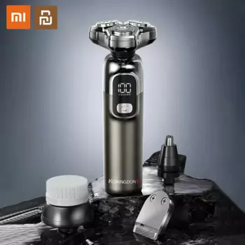 Электробритва XIAOMI komingdon, портативная Гибкая бритва с 3 головками, водонепроницаемое моющееся бритье, триммер для бороды, триммер, резак