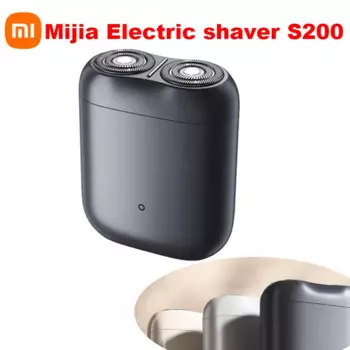Электробритва Xiaomi Mijia S200, умная Индукционная двойная головка с изогнутой поверхностью, со съемным магнитом, водонепроницаемость IPX7