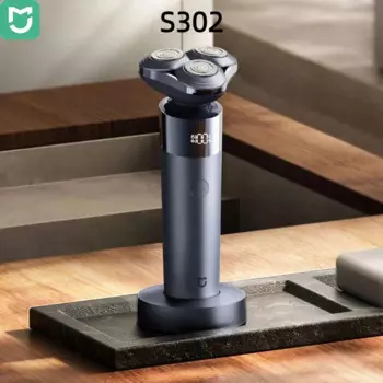 Электробритва Xiaomi Mijia S302 IPX7 Мужская перезаряжаемая с ЖК-дисплеем, 800 мАч