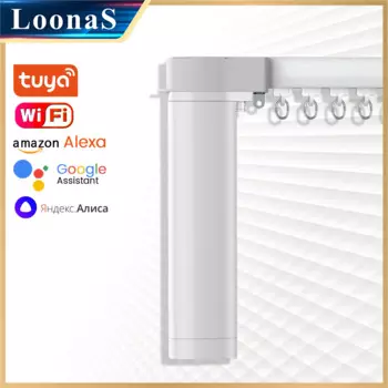 Электрокарниз LoonaS Tuya Wi-Fi для штор