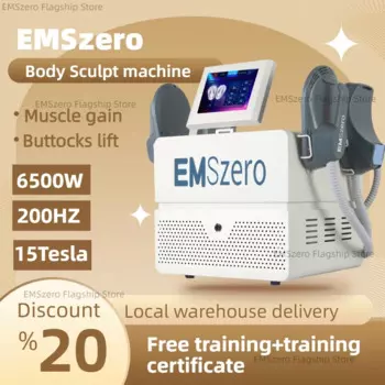 Электромагнитный стимулятор мышц EMSZERO, лечение тела для похудения, радиочастотный стимулятор мышц, профессиональная Лепка 6500 Вт с 5 ручками для тазовой терапии