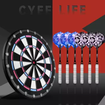 Электронная Dartboard CyeeLife с 6 мягкими наконечниками, розового цвета (без электронного модуля и фотометра)
