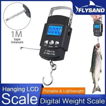 Электронные весы FLYSAND с ЖК-дисплеем и подсветкой, 110lb/50 кг