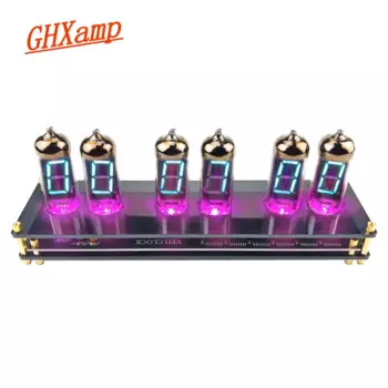 Электронный клапан для часов GHXAMP IV11, высококлассные ретро-часы с флуоресцентной трубкой, 255 цветов, акриловый материал, USB-C, 5 в постоянного тока, 1 шт.