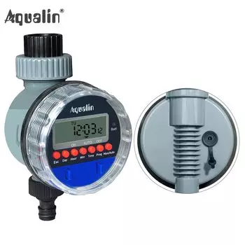 Электронный шаровой кран для полива Aqualin