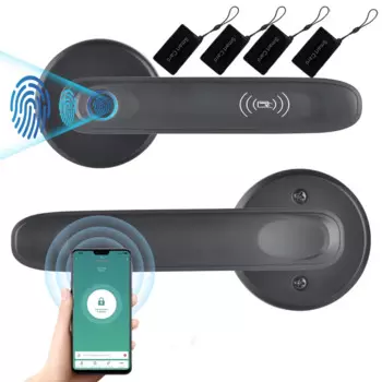 Электронный умный дверной замок Tuya, электронная смарт-карта с Bluetooth и отпечатком пальца, управление через приложение