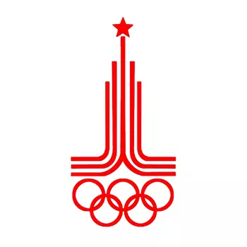 Эмблема Московской XXII летние Олимпиады. Автомобильные наклейки, мотоциклетная наклейка, водонепроницаемое ветровое стекло, автомобильные аксессуары # S90249