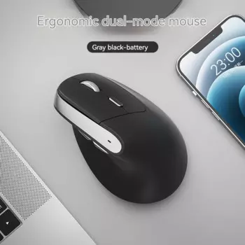 Эргономичная Вертикальная мышь с бантом, беспроводная Bluetooth двойной режим, бесшумная зарядка, настольный ноутбук, валютная игра, Офисная периферийная