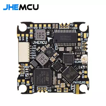 JHEMCU F411ELRS AIO Контроллер полета ICM42688-P OSD blheli _ S 1-2S 12A 4 в 1 ESC ELRS 2,4G M3, X мм для дрона RC FPV