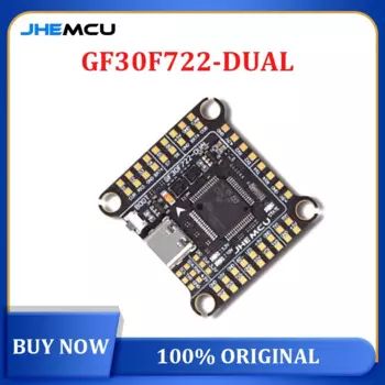 JHEMCU GF30F722-Dual F722 Контроллер полета Double BEC двойной гироскоп высокой четкости 3-6S Lipo для дрона RC FPV