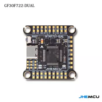 JHEMCU GF30F722-Dual F722 Контроллер полета Double BEC двойной гироскоп 3-6S Lipo 30,5*30,5 мм для радиоуправляемого FPV Фристайл дрона