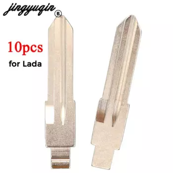 Jingyuqin 10 шт. для LADA складной флип-дистанционный автомобильный ключ лезвие KD/VVDI пустой ключ необрезанное лезвие замена