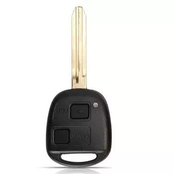 Jingyuqin 2/3 кнопки дистанционного ключа автомобиля чехол FOB для Toyota Camry Land Cruiser 120 Prado с заменой лезвия TOY43
