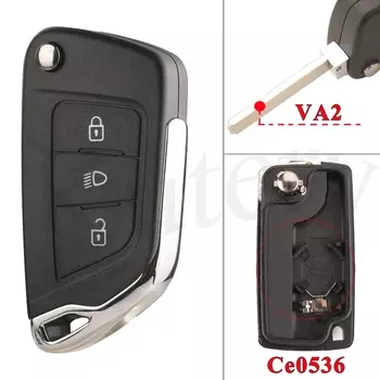 Jingyuqin 2/3BTN Обновленный корпус дистанционного ключа автомобиля для Citroen С2 C4 С3 С5 C6 DS4 DS3 DS5 C-Elysee CE0523/CE0536 HU83/VA2 Blade