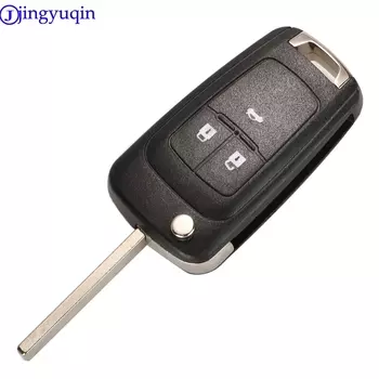 Jingyuqin 3B складной корпус дистанционного ключа автомобиля для Chevrolet Cruze Epica Lova Camaro Impala 2 3 4 5 кнопок HU100 чехол с лезвием