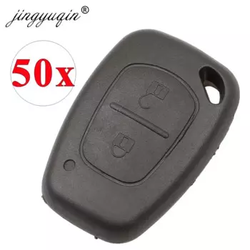 Jingyuqin 50 шт./лот 2 кнопки дистанционного ключа для Renault Opel Vauxhall для Nissan Vivaro Traffic Primastar FOB чехол
