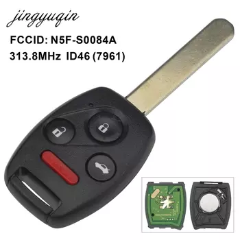 Jingyuqin автомобильный дистанционный брелок управления сигнализацией для Honda CIVIC N5F-S0084-A STREAM ID46 (7961) чип 313,8 МГц