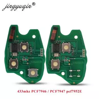 Jingyuqin Автомобильный Дистанционный Ключ 2/3BTN Чип Печатной Платы Для Renault Clio Scenic Kangoo Megane PCF7946/PCF7947 PC...