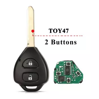 Jingyuqin дистанционный ключ 2/3 кнопки 433 МГц 4D67/G чип для Toyota Corolla Avensis Yaris Verso Auris Fob 26041-11H29 89071-0F060