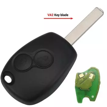 Jingyuqin дистанционный ключ автомобиля 433 МГц PCF7947 PCF7946 чип для Renault Duster Modus Clio 3 Twingo DACIA Logan Sandero Kangoo 2 кнопки