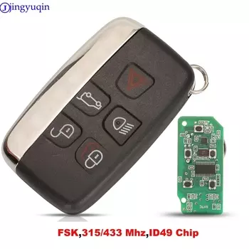 Jingyuqin FSK 315/433 МГц автомобильный дистанционный ключ для Land Rover Discovery 4 Freelander для Range Rover Sport Evoque 5 кнопок