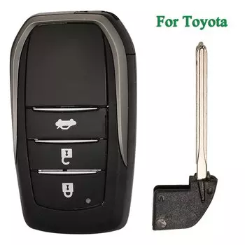 Jingyuqin модифицированный для Toyota C-hr Land Cruiser 200 Avensis Auris Corolla смарт-карта чехол для дистанционного ключа автомобиля 2/3/4 кнопка брелок Toy48